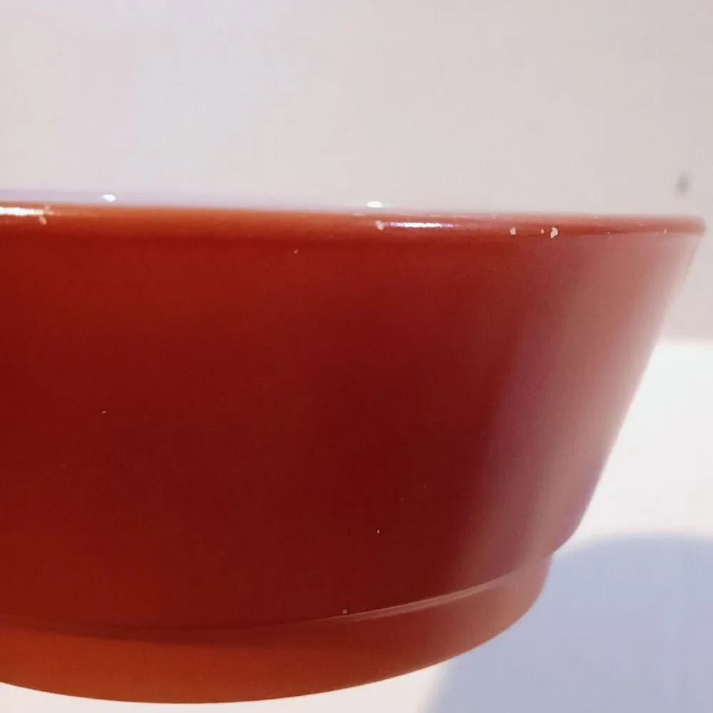 Vtg Fire King Rust Color Cereal/Dessert Bowl-Milk Glass-MCM-Anchor Hocking-5